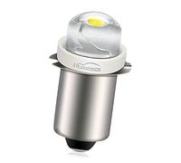 Ruiandsion Lot de 1 ampoule LED P13.5S AC 4,5 V 0,5 W Blanc 6000 K Lampe frontale Mini lampe frontale, convient à la fois à la terre négative et positive