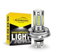 Ruiandsion Lot de 1 projecteur LED P45T R2 H5 AC 10-30 V, non polarité, super lumineux, chaud Whtie Hi/Lo Beam 1200 lm pour moto