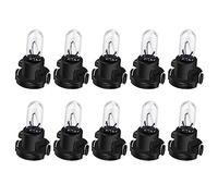 Ruiandsion Lot de 10 ampoules halogènes T3 12V pour tableau de bord, jauges de tableau de bord, lumière blanche chaude