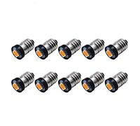 Ruiandsion Lot de 10 ampoules LED E10 DC 24 V 0,5 W Jaune 5050 1SMD Ampoule LED pour lampe de poche, lampe de poche, lampe de poche, phare, terre négative