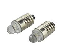 Ruiandsion Lot de 10 ampoules LED E10 pour lampe frontale Petzl Zoom Duo 0,1 W 3 V - Blanc