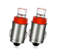 Ruiandsion Lot de 2 ampoules LED 12 V BA7S F3 1 LED 50 lm pour intérieur de voiture, lumière de tableau de bord, terre négative