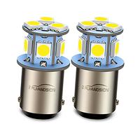 Ruiandsion Lot de 2 ampoules LED BA15D 1142 1078 DC 24V, blanches, super lumineuses, puces 5050, 8 SMD, ampoules de rechange pour feu de recul, témoin de clignotants, feu arrière