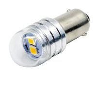 Ruiandsion Lot de 2 ampoules LED BA9S 6 V BA9 BA9S T4W, 53 57 1895 64111, super lumineuses 3030, 2 SMD, Chipset LED, éclairage intérieur, plaque d'immatriculation, carte lumière, blanc chaud 3000K