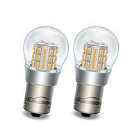 Ruiandsion Lot de 2 ampoules LED BAU15S - Ambre jaune - 10-30 V - 3014 39SMD - Ampoule de rechange pour feux de recul et clignotants