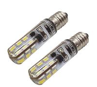 Ruiandsion Lot de 2 ampoules LED E10 blanches DC 6 V 3014 24 SMD LED de rechange pour lampe de poche