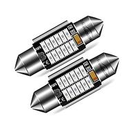Ruiandsion Lot de 2 ampoules LED extrêmement lumineuses pour dôme d'intérieur de voitures, camions DE3175, DE3021, DE3022 - 31 mm - 10-30 V - Rouge
