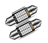 Ruiandsion Lot de 2 ampoules LED extrêmement lumineuses pour dôme d'intérieur de voitures, camions DE3175, DE3021, DE3022 - 31 mm - 10-30 V - Bleu