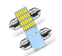 Ruiandsion Lot de 2 ampoules LED Festoon 28 mm DC 12 V 3014 24SMD Chipsets 6000 K pour intérieur de voiture