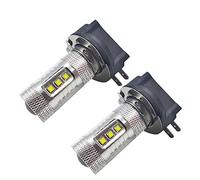 Ruiandsion Lot de 2 ampoules LED H11B 6000 K Blanc 10-30 V Super lumineuses 2525 16SMD Chipsets Ampoules LED pour feux de brouillard avant de voiture