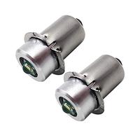 Ruiandsion Lot de 2 ampoules LED P13,5S PR2 - DC 3-6V 2525 3 W - Ampoule de rechange pour lampe de poche Maglite