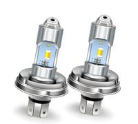 Ruiandsion Lot de 2 ampoules LED P45T H5 R2, 6 V, non polarité, super lumineuses 3570 3SMD, faisceau bas, jaune, pour moto, ATV, UTV, scooters, feux de circulation diurnes