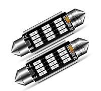 Ruiandsion Lot de 2 ampoules LED pour plafonniers d'intérieur de voitures, camions - 41 mm 42 mm - 10-30 V - Extrêmement lumineuses - 212-2 211-2 578 569 - Canbus