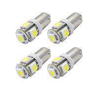 Ruiandsion Lot de 4 ampoules LED BA9S 24 V blanches 5050 5 SMD pour éclairage de plaque d'immatriculation, lecture intérieure, plafonnier dôme
