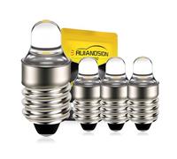 Ruiandsion Lot de 4 ampoules LED E10 pour lampe frontale Petzl Zoom Duo 0,1 W 3 V - Sans polarité Blanc