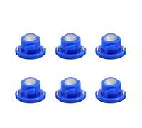 Ruiandsion Lot de 6 ampoules LED T4.7 à puce COB 12 mm pour tableau de bord de voiture, lumière de panneau de lecture, bleu