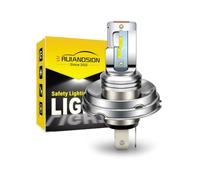 Ruiandsion R2 P45T H5 Ampoule de phare à LED 6V 12V DC 6-24V Ampoule à LED blanche super lumineuse pour phare de moto, non polaire.