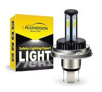 Ruiandsion R2 P45T H5 Ampoule de phare LED AC/DC 12-24V Blanc super lumineux Haut et bas faisceau Ampoule LED pour phare de moto, sans polarité