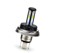 Ruiandsion R2 P45T H5 Ampoule de phare LED AC/DC 12-24V Jaune super lumineux Faisceau haut et bas Ampoule LED pour phare de moto, sans polarité