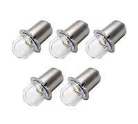 Ruiandsion Upgrade Ampoules de lampe de poche LED P13.5S Prise de base Ampoules LED blanches 4.5V Remplacement pour lampes de torche de lampe de poche de phare, sans polarité (lot de 5)