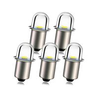 Ruiandsion Upgrade Ampoules de lampe de poche LED P13.5S Prise de base Ampoules LED blanches Remplacement 3V pour lampes de torche de lampe de poche de phare, sans polarité (lot de 5)