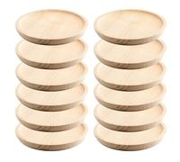 Ruibal - Assiette en Bois - Poulpe Plat - Plateau de Service - Lot 12 - Ø 18 cm