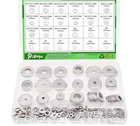 Ruibapa Lot de 508 rondelles d'aile pour vis et boulons, assortiment de rondelles d'aile en acier inoxydable 304, 24 tailles différentes : M2 M2,5 M3 M4 M5 M6 M8 M10 M12 pour un usage domestique et
