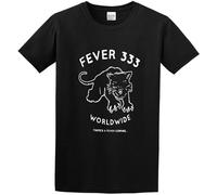 RUIBEITAO The Fever 333 Black Cat Fever T-Shirt Graphic Top Printed Shirt for Mens Black XL
