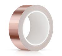 Ruibinlee Feuille de Cuivre Anti Limace 30 mm x 20 M Ruban Cuivre, EMI Blindage Adhésif, Bande de Cuivre Anti Limace pour la Mise à la Terre, la Soudure et la Protection Contre etc