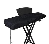 Ruibo Housse pour clavier à 88 touches, housse pour piano électronique avec cordon en tissu Oxford 420D, noir