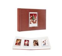 Ruibytree Album Photo Premium pour Instax Mini, 64 Poches, Marron
