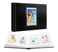 Ruibytree Album Photo Premium pour Instax Mini, 64 Poches, Noir