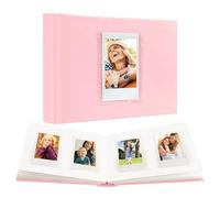 Ruibytree Album Photo Premium pour Instax Mini, 64 Poches, Rose