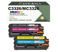 RUICAILI C3326 Compatibles Toner (avec Puce Adapté à Lexmark C332HK0 C332HC0 C332HM0 C332HY0 Haute capacité Tambour sélénium für C3326 MC3326 C3326dw MC3326adwe MC3326i (4PK-Noir Cyan Magenta Jaune)