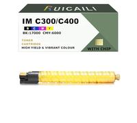 RUICAILI IM C300 C400 Cartouche de toner de rechange pour imprimante Ricoh Work avec imprimante IM C300 C400 (1, jaune)