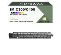 RUICAILI IM C300 C400 Cartouche de toner de rechange pour imprimante Ricoh Work avec imprimante IM C300 C400 Noir