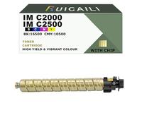 RUICAILI IMC2000 IMC2500 Cartouches de Toner de Rechange pour imprimante 842307 842308 842309 Ricoh 842310 Fonctionne avec IM C2000 IM C2500 (1, Jaune)