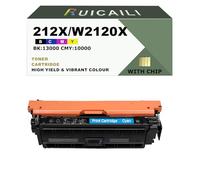 RUICAILI Remplacement de la Cartouche de Toner Compatible 212X W2120X avec Color LaserJet Enterprise Flow MFP M578c M578z, Color LaserJet Enterprise M554dn M555dn Printer (1, Cyan)