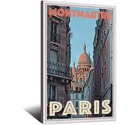 RuiChuangKeJi Impression murale 50x70 cm sans cadre Paris Montmartre Vintage voyage affiche toile mur Art affiche imprimer décorer bureau chambre
