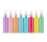 RuiChy 8 Pièces Flacon Spray Vide 30ml, Macaron Flacon Vaporisateur Plastique Pulverisateur Petits Contenants Rechargeables Atomiseur Bouteilles de Voyage pour Parfums Lotions Cosmétiques