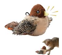 RUICUBEI Jouet Interactif pour Chat - Activation Tactile - Imitation D'oiseau Appelé Oiseau Jouet pour Chat - Jouet pour Chat à Plumes D'intérieur Jouet pour Chat - Jouet pour Chat Chantant (Oiseaux)