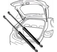 RUIDAM 2Pcs Voiture Coffre Vérins à Gaz pour Peugeot 3008 5008 2017 2018, Voiture Verin Hydraulique ArrièRe Ressort Amortisseurs Levage Support Barre Accessoires