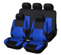 RUIDAM Auto Ensembles Housses Siège pour Renault Captur II I/Captur E-Tech 2019-2024, Confortable Tissu Polyester Respirant Couvre Siège De Voiture Antidérapant Accessoire,E/Blue