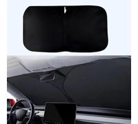 RUIDAM Pare-Soleil de Voiture pour Toyota Estima/Previa 50 Series 2006-2018, Protection Solaire pour Pare-Brise Avant Pliable Couverture Pare Soleil Avant Accessoires Anti-UV,A/Black