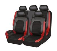 RUIDAM Voiture Ensembles Housses Siege pour Mondeo MK5 2015-2022, en Cuir Housses de siège Respirant ImperméAbles Antidérapant Couvre Sieges Protection Accessoire,C/Red