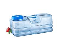 RuiDay 10L Reservoir Eau Camping Car,Portable Bidon d'eau avec Poignée,Jerrican Alimentaire avec Robinet,Parfait pour Voyage, Camping, Barbecue, Pêche