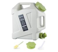 RuiDay 12L Reservoir Eau Camping Car,Portable Bidon d'eau avec Poignée,Jerrican Alimentaire avec Robinet,Bidon d'eau sans BPA, Parfait pour Voyage, Camping, Barbecue, Pêche (12L- Blanc)