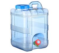 RuiDay 15L Reservoir Eau Camping Car,Portable Bidon d'eau avec Poignée,Jerrican Alimentaire avec Robinet,Parfait pour Voyage, Camping, Barbecue, Pêche