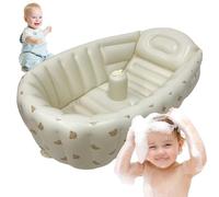 RuiDay Baignoire Gonflable Portable pour Bébés, Piscine De Voyage Anti-Glissante Pliable, Epais Bain Douche Bassine (Ours)