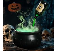 RuiDay Décoration d'halloween en Chaudron, Chaudron Magique, Chaudron de Sorcière, DIY Kit de Potions Flottantes, Décoration d'intérieur Horrifique pour Cheminée, Cuisine, Salle à Manger (30cm)